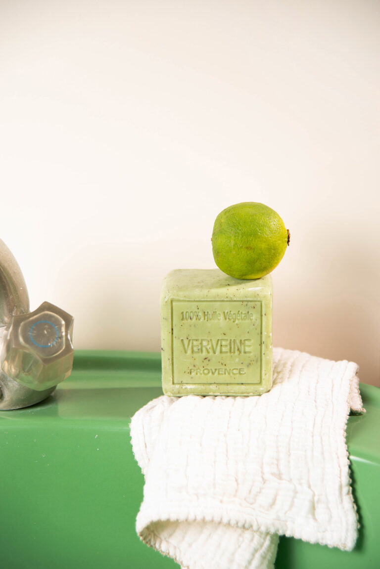 savon cube verveine