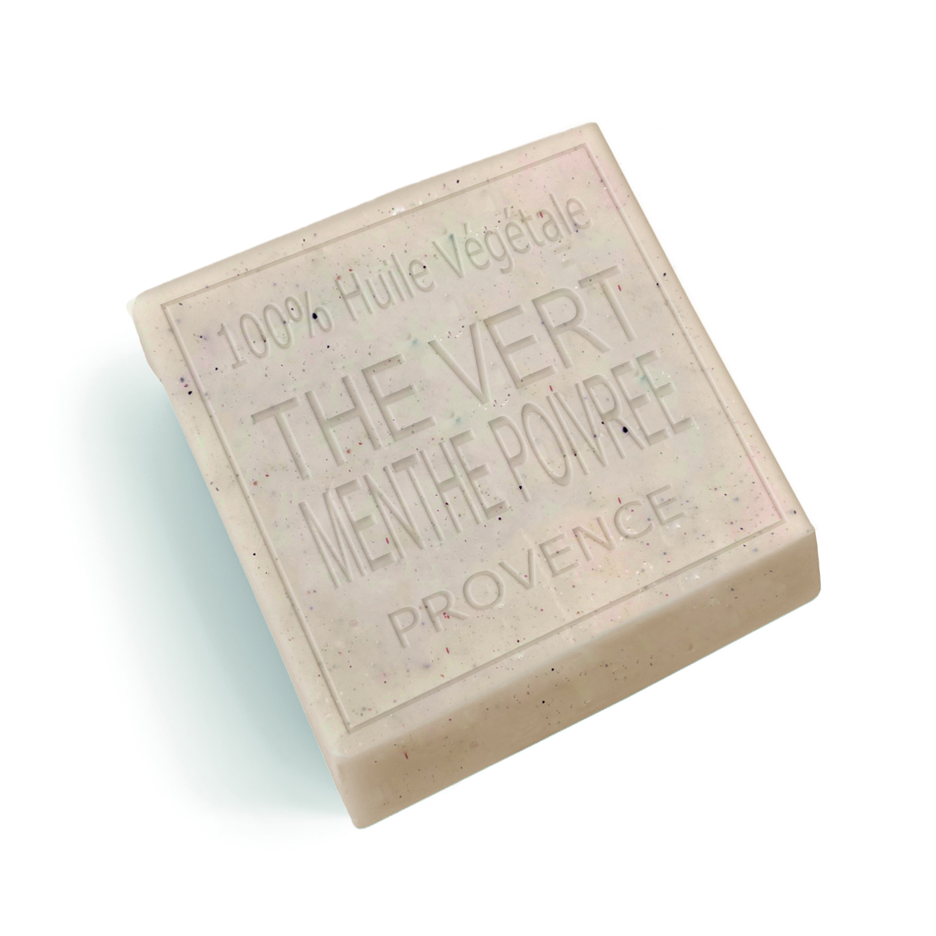 Savon parfumé thé vert menthe poivrée 100g, savon artisanal made in Provence