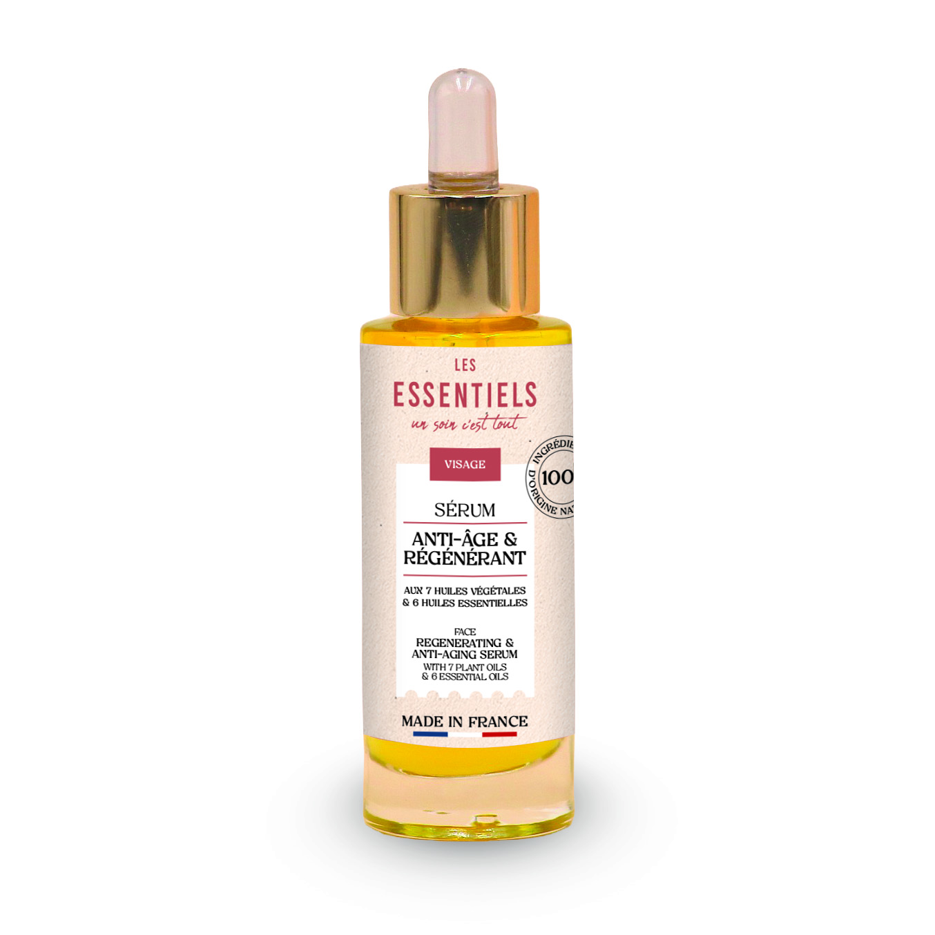 Flacon Serum de Lumière, certifiée COSMOS Organic